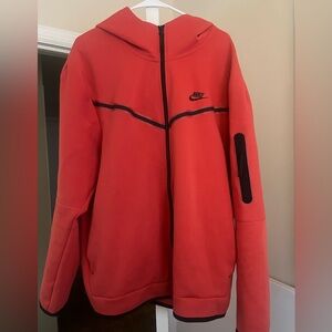 Nike coral zip up hoodie like new
